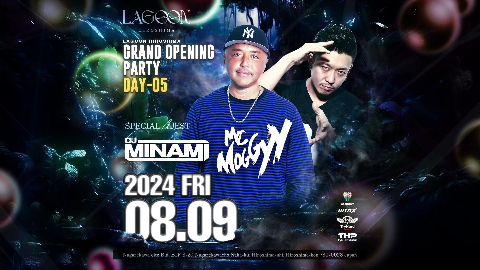 Lagoon Hiroshima | DJ MINAMI and MC MOGGY | 大阪のHipHopシーンを